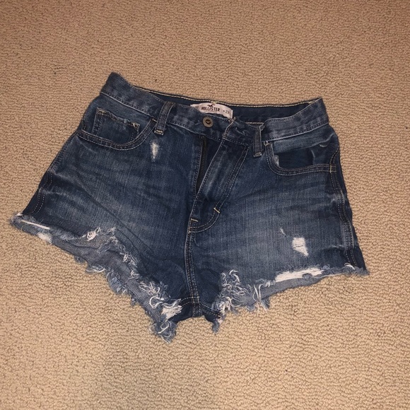 Hollister Pants - Hollister High Rise Jean Shorts Size 00 with Rips